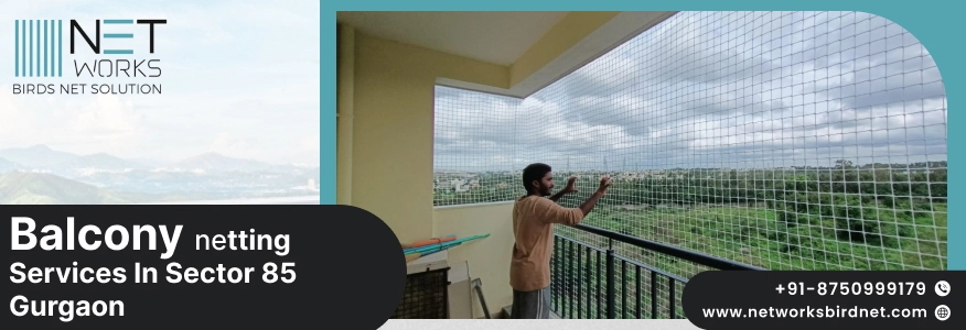 Balcony Net Installation in Sector 85 Gurgaon - Networks Bird Net