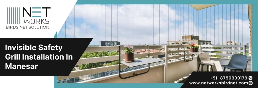 Invisible safety grill installation in Manesar